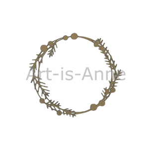 Couronne de pin et de baies 6″X6″