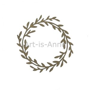 Couronne de feuilles 6″X6″