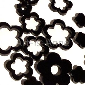 Mini Fleurs noir