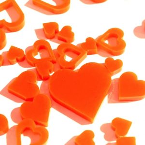Mini coeur orange-1